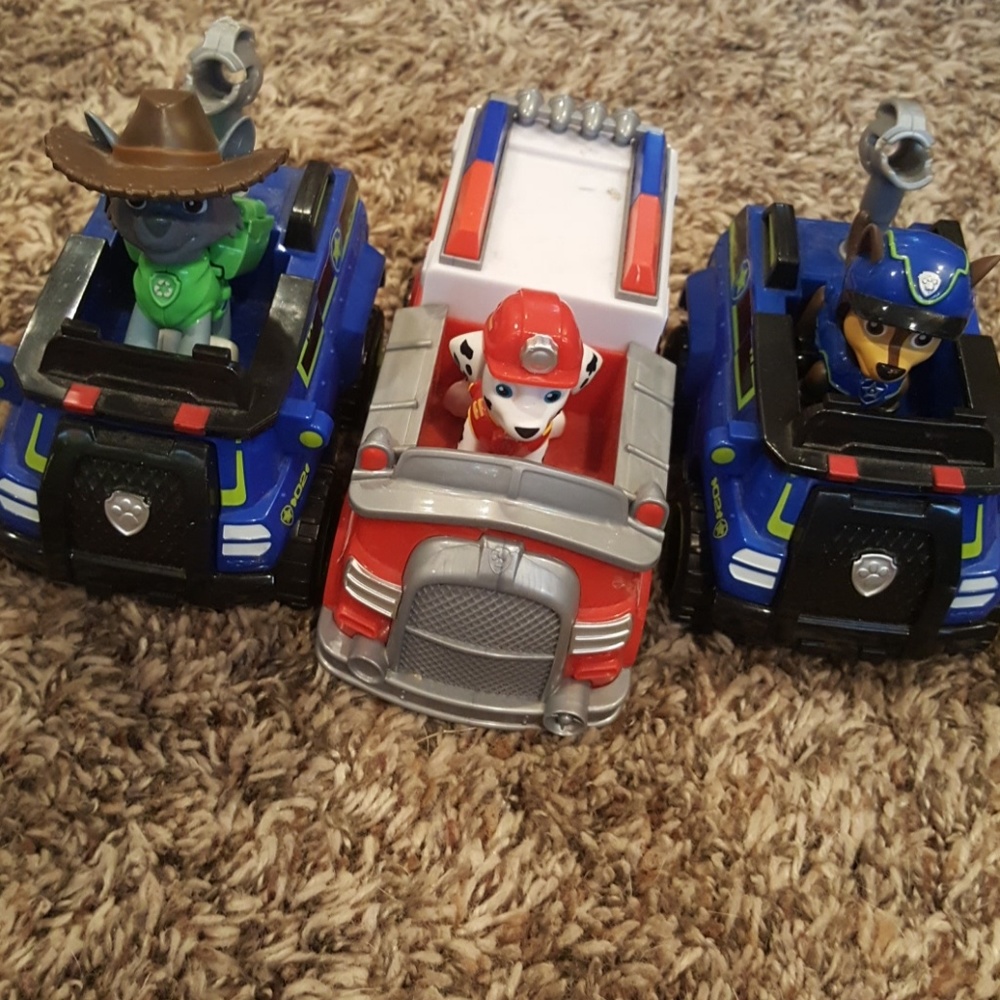 Paw Patrol trucks